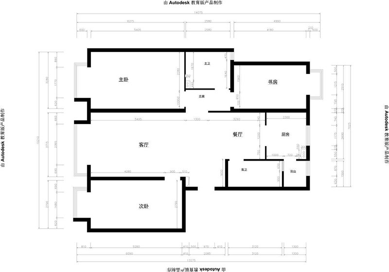 總政小區(qū)新中式風(fēng)格戶型圖裝修效果圖