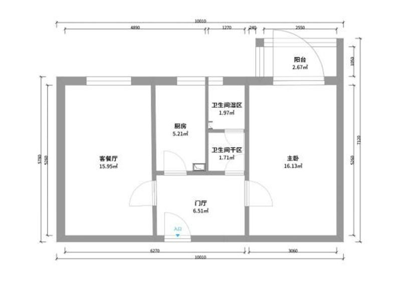 龍潭北里北歐風格玄關裝修效果圖